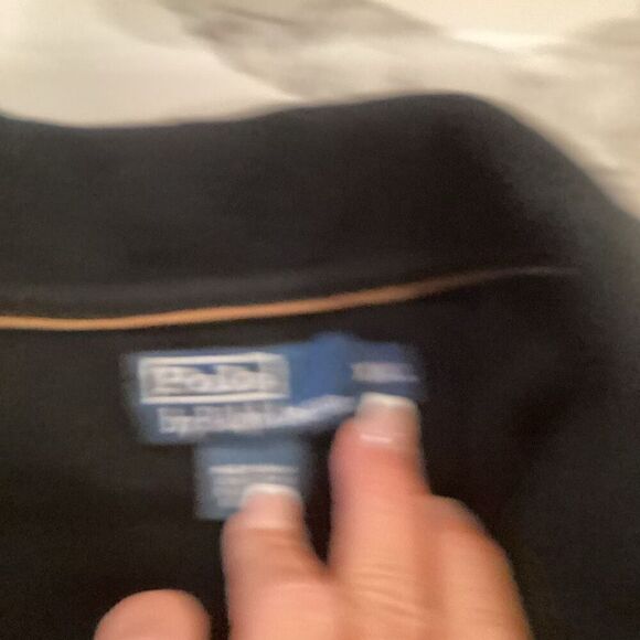 Polo Ralph Lauren Ribbed 1/4 Zip Pullover Sz 2XLT Black - Picture 8 of 8